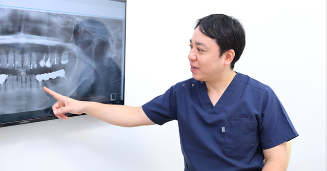 歯を残すことを第一に考えて、複数の選択肢をご用意